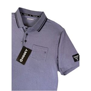 HOOEY Cowboy Golf Polo Mens Large Blue Serape Logo Performance Shirt NWT Western